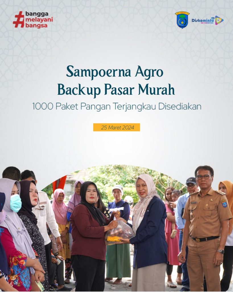 Sampoerna Agro Backup Pasar Murah, 1000 Paket Pangan Terjangkau Disediakan